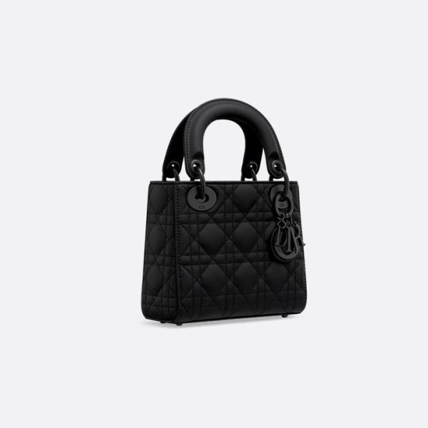 Elegant Quilted Lady Dior Style Mini Handbag – with Chain Strap