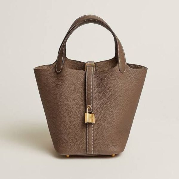 Picotin Leather Tote Bag – Timeless Elegance with Modern Sophistication